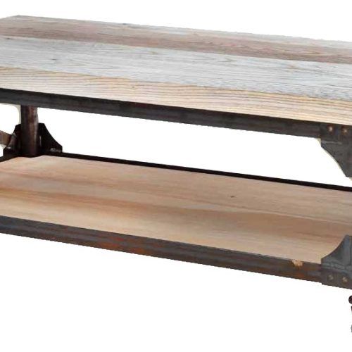 Reclaimed Pine & Iron Coffee Tables (Photo 8 of 20)
