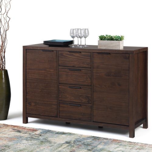 Solid Wood Contemporary Sideboards Buffets (Photo 2 of 20)