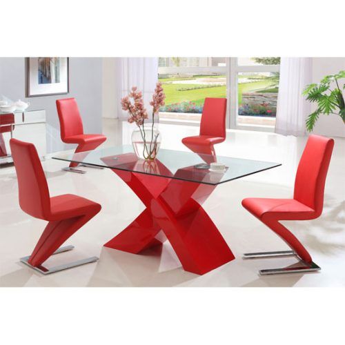 Red Gloss Dining Tables (Photo 1 of 20)