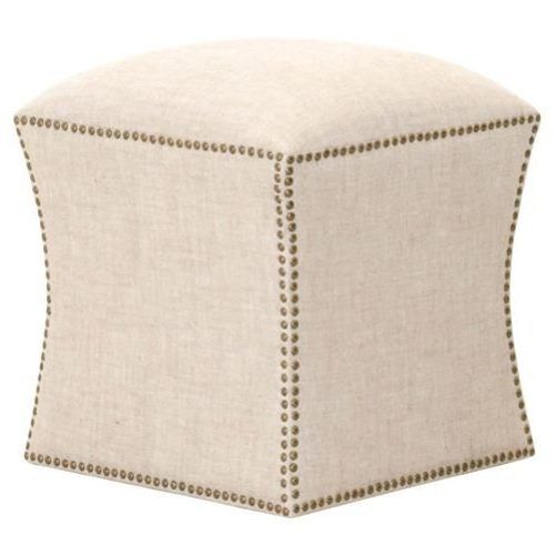Gold Faux Leather Ottomans With Pull Tab (Photo 16 of 20)