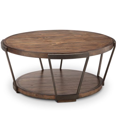 Burnham Reclaimed Wood And Iron Round Coffee Tables (Photo 9 of 20)