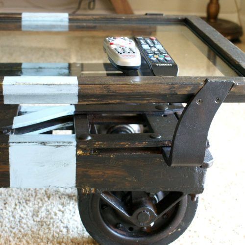 Rustic Coffee Table With Wheels (Photo 19 of 20)