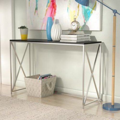 Gray Driftwood And Metal Console Tables (Photo 4 of 20)